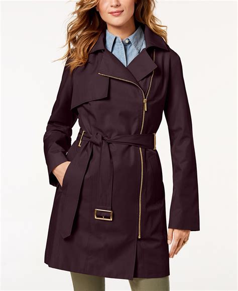 michael kors raincoat green|Michael Kors raincoat zipper.